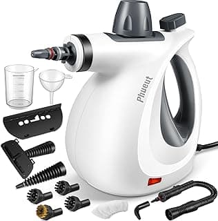 Phueut Pressurized Handheld Multi-Surface Natural Steam Cleaner with 12 pcs Accessories, Multi-Purpose Steamer for Home Use, Steamer for Cl...