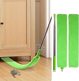 Retractable Gap Dust Cleaner Under Appliance Cleaning Tool, Bafezoze Flat Duster for Under Refrigerator Fridge Stove Couch Bed, Skinny Thin...